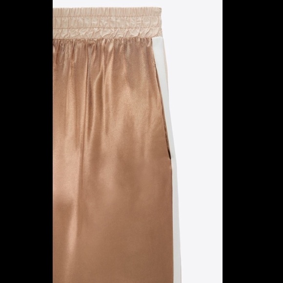 Zara Satin Effect Jogger Pants - Picture 5 of 14